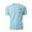Light Blue, variant on Mens T-Shirt Casual Summer Trendy Shirts Crewneck Short Sleeve Tees with Pocket