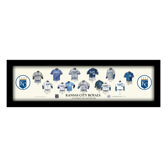 Kansas City Royals Cooperstown Collection Framed Uniform Heritage Art Print