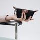 thumbnail image 1 of Mini monedero, bolso de nailon para guardar auriculares con forma de lápiz labial, bolsa para dumplings (negro), 1 of 9