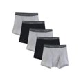 thumbnail image 2 of Fruit of the Loom Men's CoolZone Fly Black and Gray Short Leg Boxer Briefs, 5 Pack, 2 of 5