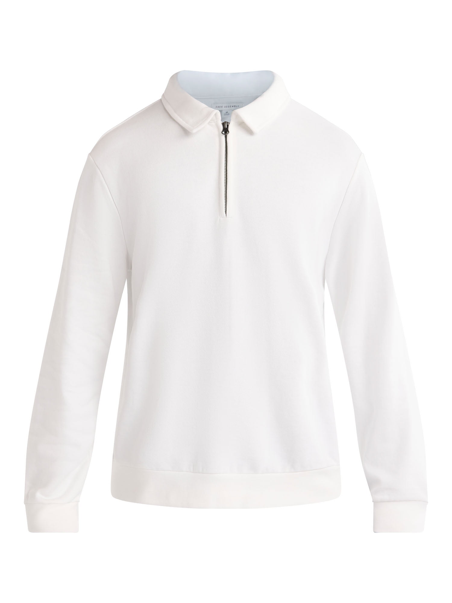 Free Assembly Men's Quarter Zip Fleece Pullover with Long Sleeves, Sizes XS-3XL