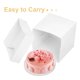 thumbnail image 3 of UPGRATOR Caja De Para Pastel Con Base Redonda Para Celebraciones Y Bodas Especiales, 3 of 8