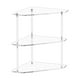 thumbnail image 1 of Organizador de baño de esquina, estante de esquina de ducha, estante de cocina acrílico, almacenamiento de maquillaje cosmético para cocina, tocador, mayimx Organizador de baño de esquina, 1 of 9