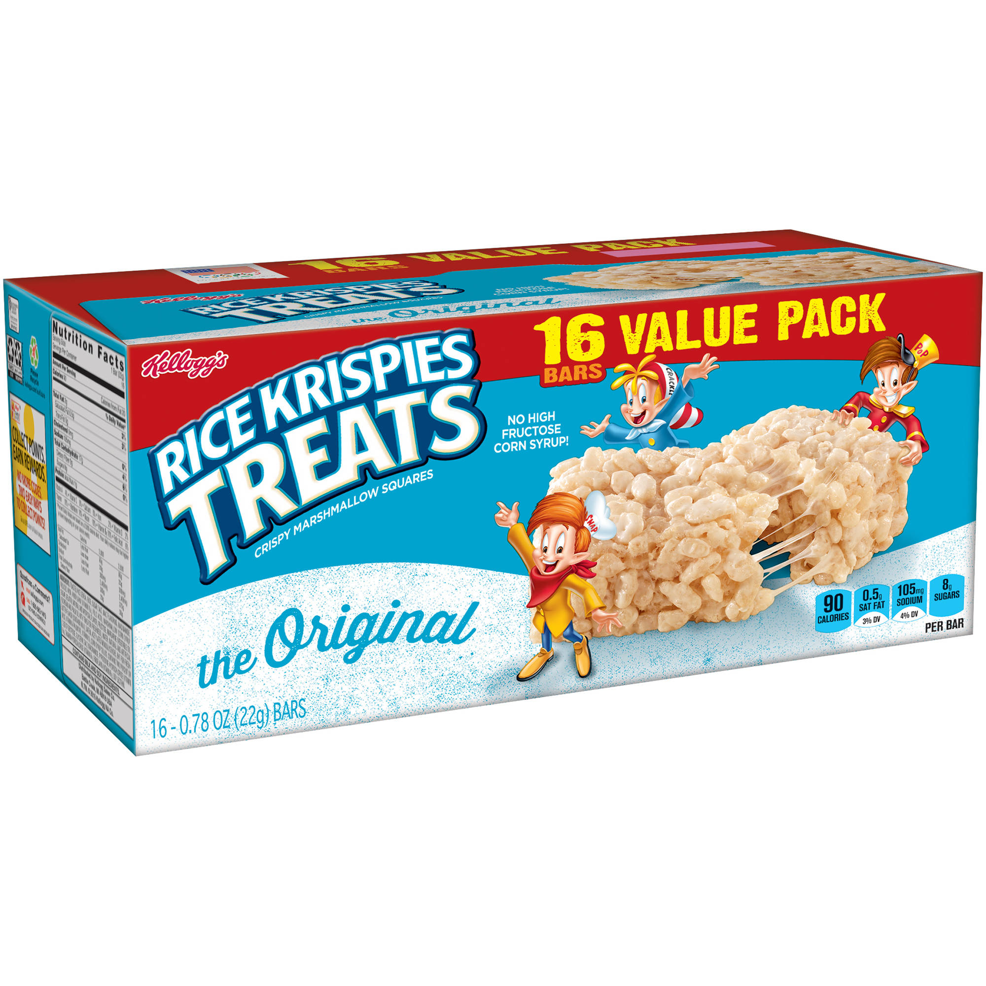 Kellogg's Rice Krispies Treats Crispy Marshmallow Squares 0.78oz 16 ct