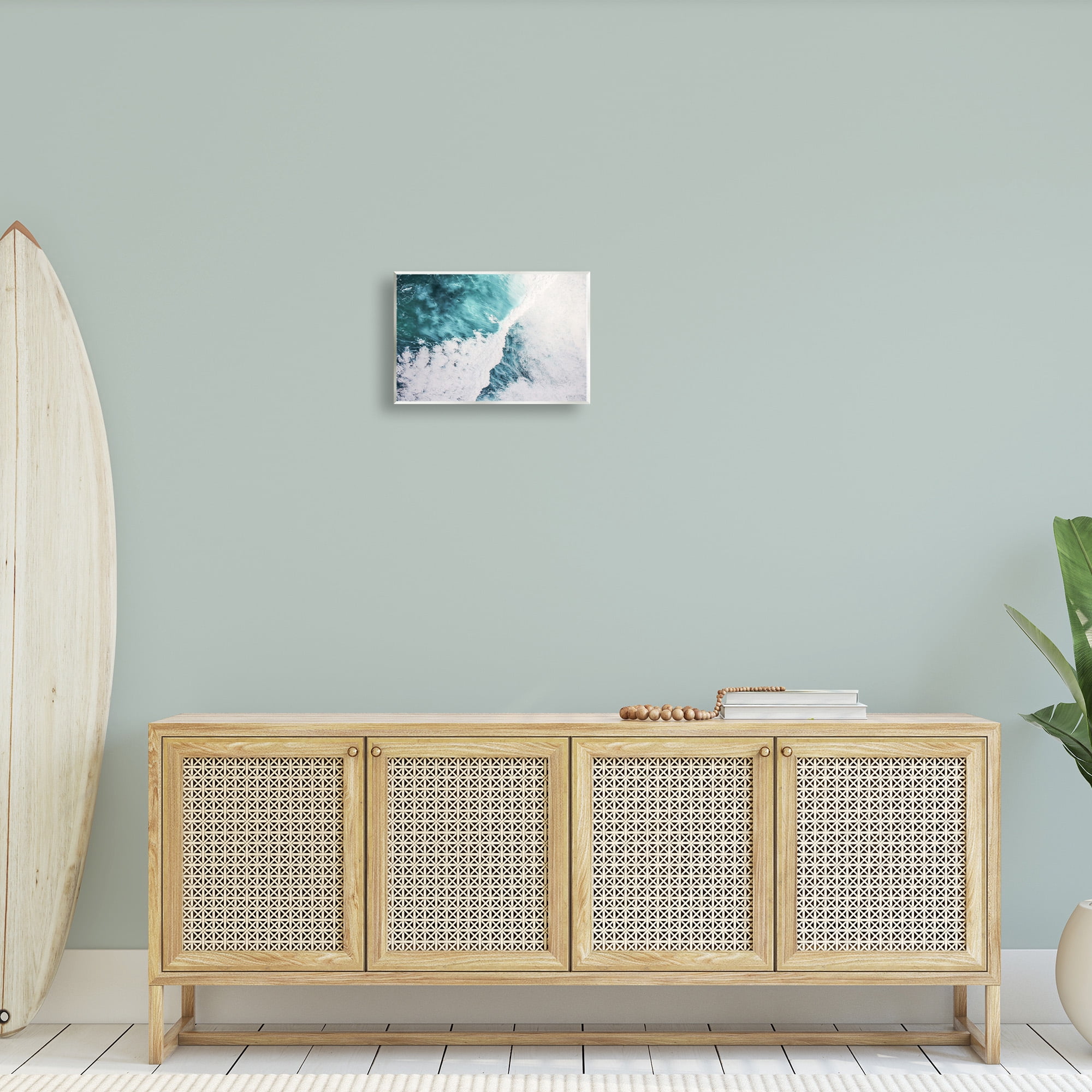 Stupell Industries Asymmetrical Splashing Waves Landscape Photography Unframed Art Print Wall Art, 15 x 10
