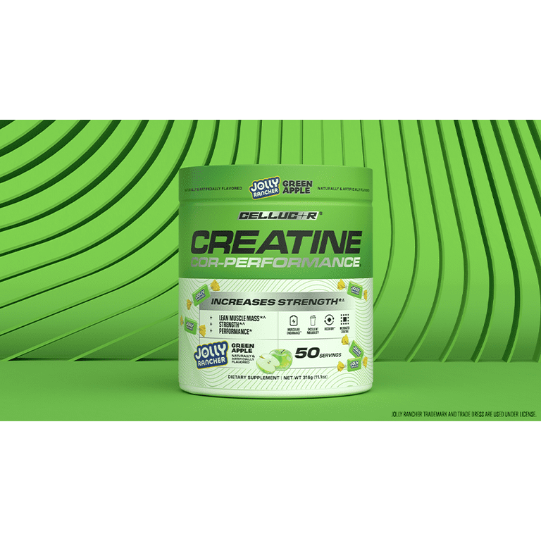 Cellucor Cor-Performance Creatine Powder, Jolly Rancher Green