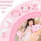 thumbnail image 2 of 8 inch Cute Pink Pig Plush Stuffed Animal Cylindrical Body Pillow,Super Soft Cartoon Hugging Toy Gifts for Bedding, Kids Sleeping Kawaii Pillow, 2 of 4