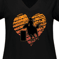 thumbnail image 4 of Inktastic Barrel Racing Rodeo Cowgirl Women's Plus Size V-Neck T-Shirt, 4 of 5