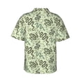 thumbnail image 3 of Daiia Green Snake Hawaiian Shirt for Men Gentle Cotton Regular Short Sleeve Casual-XX-Large, 3 of 9
