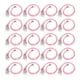 thumbnail image 1 of 200 piezas de cordón encerado para collar con cierre de langosta, longitud ajustable, para hacer joyas, color rosa, 1 of 14
