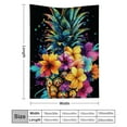 thumbnail image 3 of FCXZI Flannel Blanket for Couch Bed Sofa, Colorful Floral Design, Soft Warm 30*40in, 3 of 7