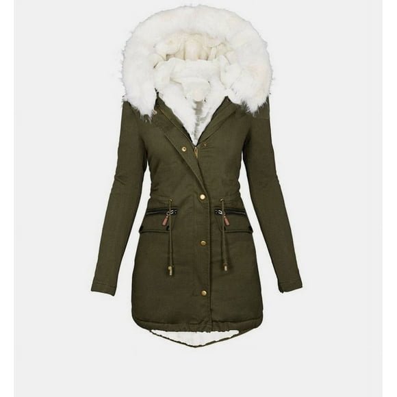 Winter Coats for Women Plus Size Puffer Jacket Thick Warm Fleece Lined Parka Hooded Outwear Loose Down Padded Coat