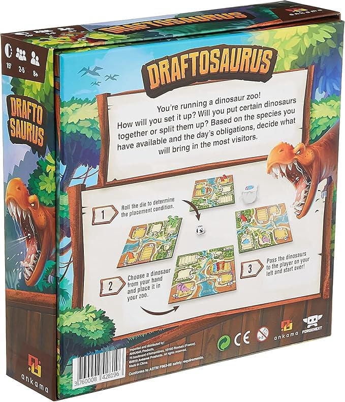 Ankama Draftosaurus - French Board Game for Children 8+