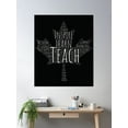 thumbnail image 2 of Maple Leaf Shape Word Cloud Poster Wall Art, Modern Wall Decor For Living Room Bedroom, 24x36 UNFRAMED, 2 of 3