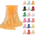 thumbnail image 3 of Women's Sequin Peacock Printed Long Scarf Summer Thin Wrap Shawls Saffron, 3 of 4