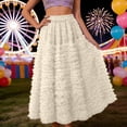 thumbnail image 2 of Tulle Maxi Skirts for Women, High Waist Flowy Elegant Long Tutu Party Skirt, 2 of 5