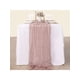 thumbnail image 2 of 1pc Coarse Tablecloth Cheesecloth Bohemian Style Green Country Table Cloth, Ideal For Wedding, Christmas Decoration, Gifts For Bride, 2 of 5