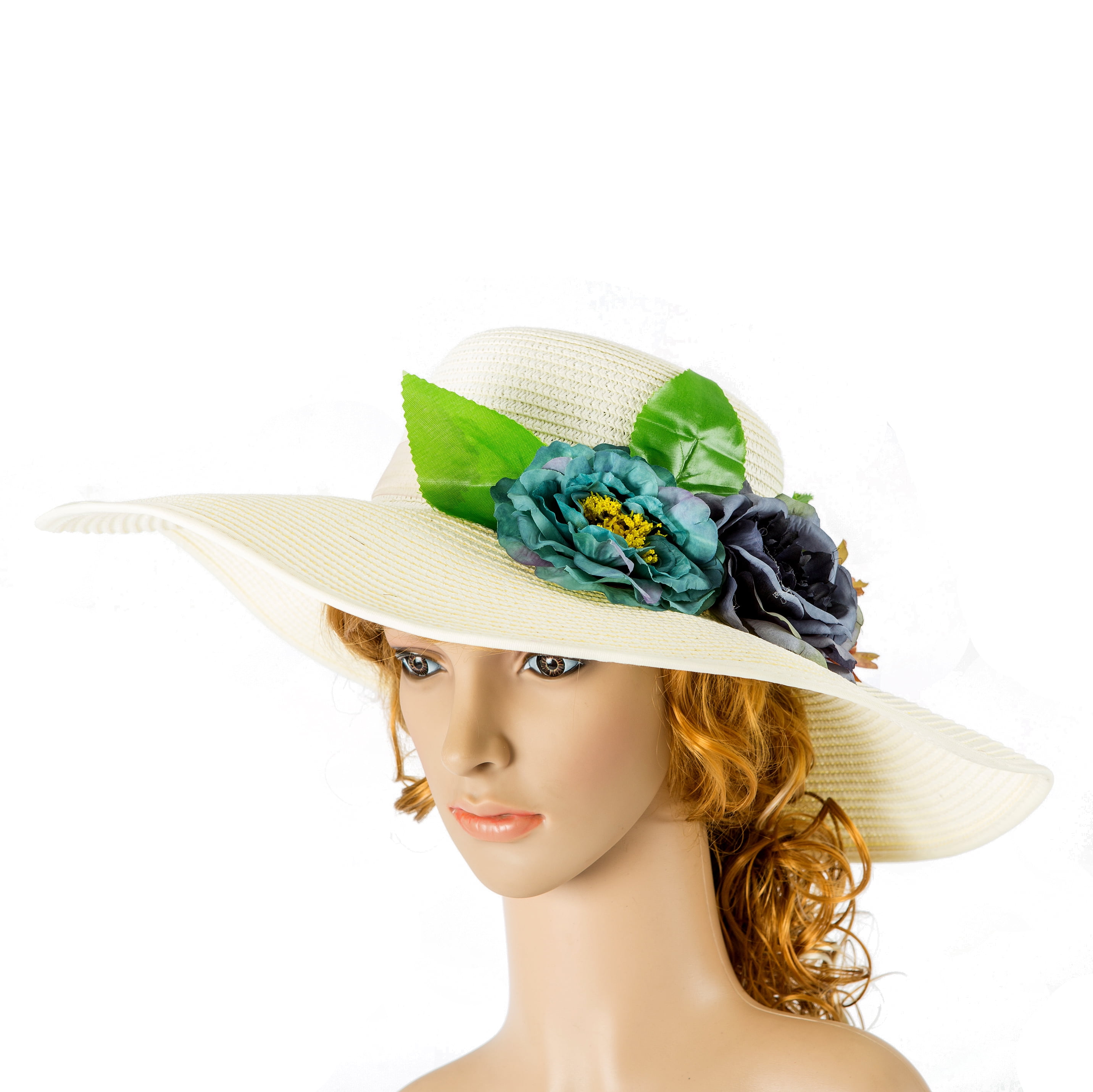 embroidered floppy hat