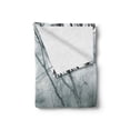 thumbnail image 2 of Fog Soft Flannel Fleece Throw Blanket, Evil Dark Forest Photo with Trees in Water Cold Winter Spooky View Mystery Print, Cozy Plush for Indoor and Outdoor Use, 50" x 60", Multicolor, by Ambesonne, 2 of 6