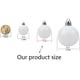 thumbnail image 3 of Bolas de Navidad - Blanco Ormromra WMZL-2248-13, 3 of 6