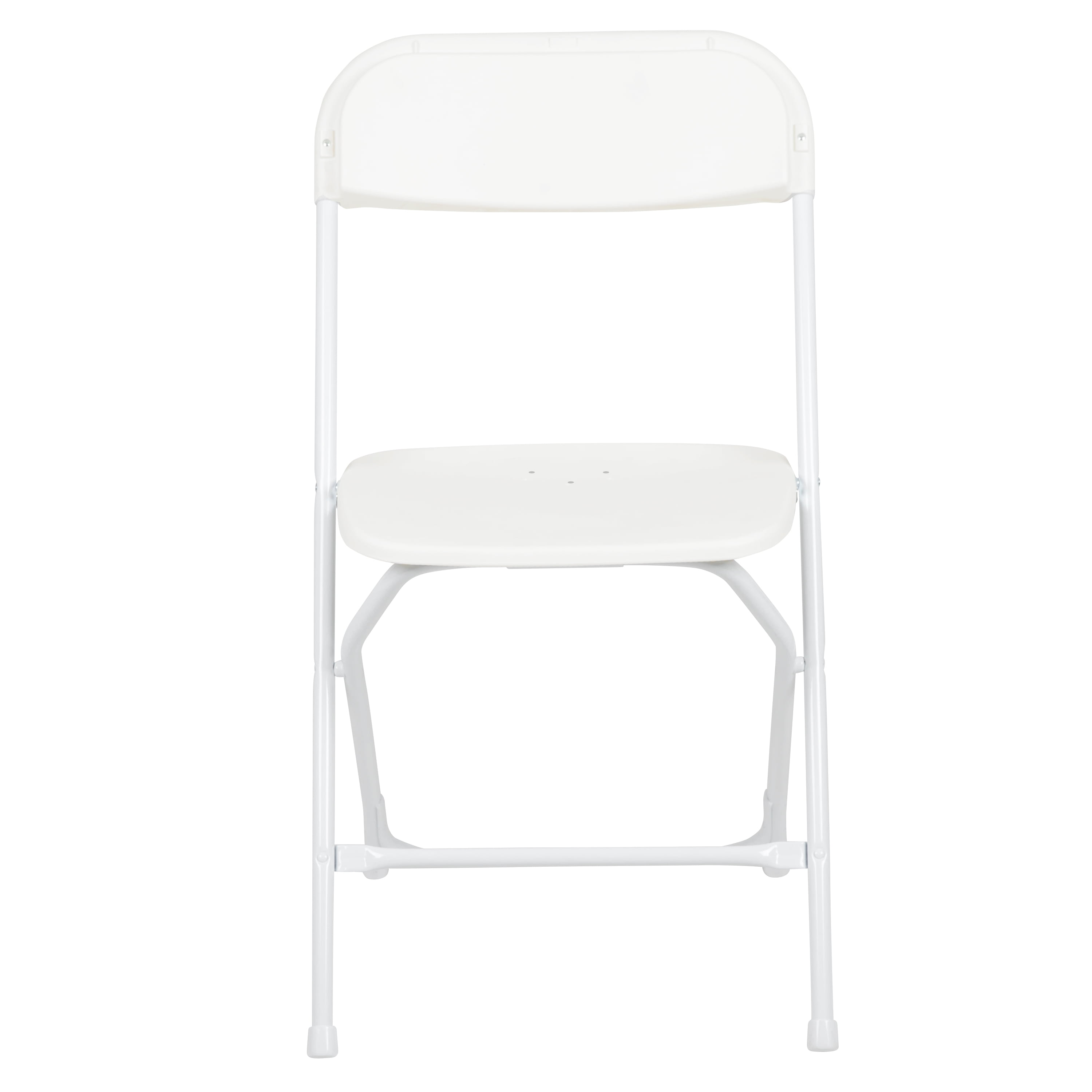 Flash Furniture Hercules Series Plastic Folding Chair White - 6 Pack 650LB Weight Capacity Comfortable Event Chair-Lightweight Folding Chair