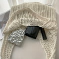 thumbnail image 5 of Knitted Shoulder Tote Bag Large Crochet Beach Purse Summer Handbag for Women Stylish Boho Accessory, 5 of 6