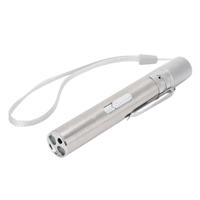 Teaser Chat Pointeur Chat Tease Chat Stylo Jouet Interactif Animal Fournit Rouge / Teasing Chat Stylo Pointeur USB Rechargeable en Acier Inoxydable Animal de Compagnie Jouet d'Entraînement Interactif