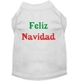 thumbnail image 6 of Christmas Screenprinted Dog Shirt, "Feliz Navidad", 6 of 11