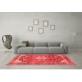 thumbnail image 3 of Ahgly Company Indoor Rectangle Medallion Red Traditional Area Rugs, 6' x 9', 3 of 4