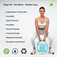 thumbnail image 3 of Adjustable Weights (2-11 lbs): Compact and Versatile for Home Workouts. Stay Fit with Water-Filled Weights (Set of 2), 3 of 8