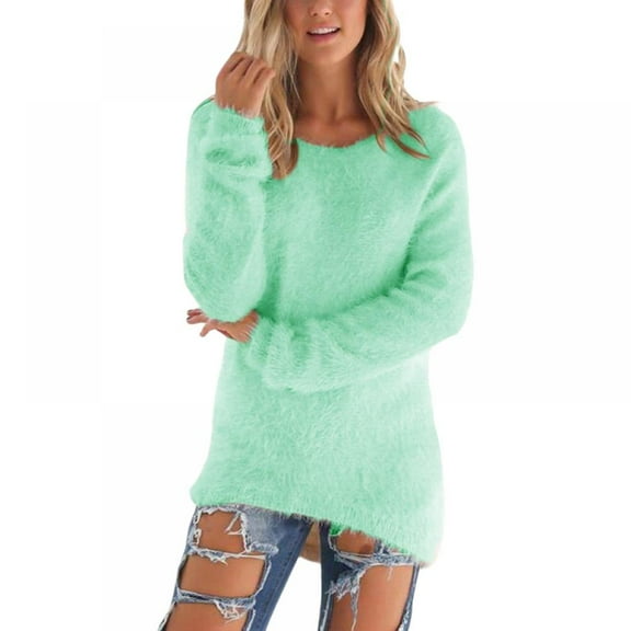 GOODLY Women’s Oversized Sweater Long Sleeve Crew Neck Casual Loose Pullover Knit Sweaters Tops Jumper