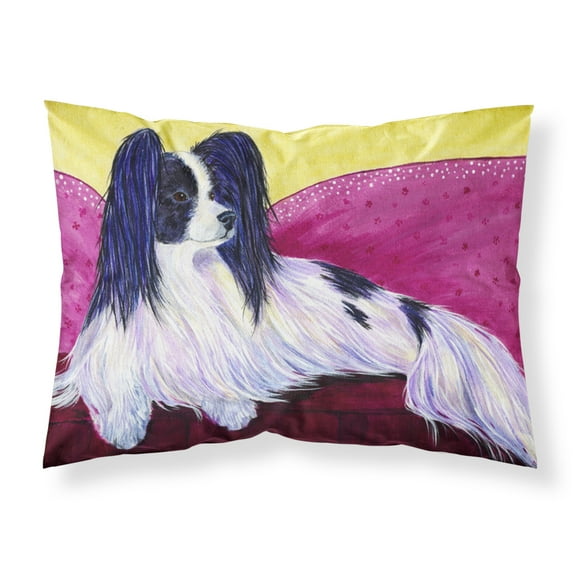 Carolines Treasures SS8416PILLOWCASE Papillon Fabric Standard Pillowcase Standard multicolor