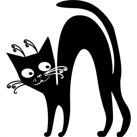 Do It Yourself Wall Decal Sticker Cat Design 3 Animal Kids Bedroom 18x18"