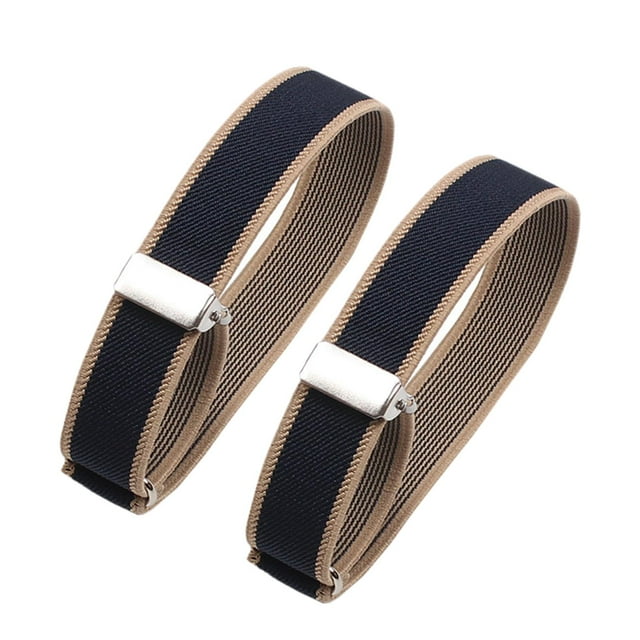 2 soportes para mangas de camisa perfecl azul beis