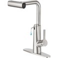 thumbnail image 1 of Touch On Kitchen Faucets with Pull Out Sprayer  Single Handle Modes Kitchen Sink Faucet  Bar Sink Faucet  RV Kitchen Sink Faucet Utility Faucet Pot Filler Faucet with Deck Plate, 1 of 6