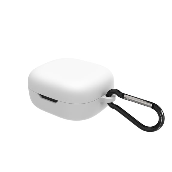 Geekria Silicone Case Cover Compatible with JBL Wave 300TWS True Wireless Earbuds, Protective Earphones Skin Cover with Keychain Hook, Charging Port Accessible, Support Wireless Charging