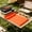 Orange, variant on Heat Resistant Silicone Barbecue Mat, Built-In Divided Tool Tray & Spatula Rest, Hanging Hole Design Grease Drain Pad For Gas Charcoal Grills & Oven,16x11.5in(Orange)
