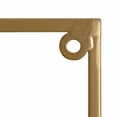 thumbnail image 5 of Kate and Laurel Mallory Wood and Metal Wall Shelf Set, White/Gold 4 Piece, 5 of 6