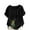 02# Black, variant on Women Summer Tops Loose Cotton Linen Short Sleeve Blouses Comfort Breathable Floral Print Casual Shirts Buttons Design Trendy Blouses