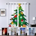 thumbnail image 5 of Christmas 3D Digital Printing Snowman Curtain Christmas Decorations Living Room Bedroom Curtain, 5 of 6