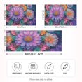 thumbnail image 2 of Yayeee Pillowcase King Size Set of 2 Satin Wrinkle Resistant Pillow Case, Light Purple Flowers, 2 of 7