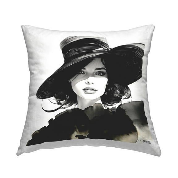 Stupell Industries Woman with Strong Gaze Decorative Printed Throw Pillow Design by RB