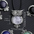 thumbnail image 3 of QQTDFG Black onyx Gems Owl Crystal Necklace Magic Reiki Healing Amulet-default, 3 of 6
