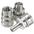 thumbnail image 3 of 2 Pcs 1/2 NPT Thread / Barb Hose Female Quick Disconnect Fittings Connector Food Grade For Home Beer Brewing 304 Stainless Steel, 3 of 3