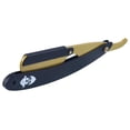 thumbnail image 7 of Professional Barber Straight Edge Razor Safety with 100-Pack Derby Blades - 100 Percent Stainless Steel - Straight Edge Safety Razors - Gold/Black, 7 of 7