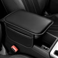 thumbnail image 4 of HBYJLZYG Car Accessories Automotive Armrest Cushion Cotton Elbow Support Height Increase and Extension Pad Car Center Armrest Cover Leather Pad Mat with Added Storage Bag, 4 of 8