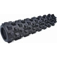 thumbnail image 2 of Xrgnb - Extra Firm Textured Muscle Foam Roller Manipulates Soft Tissue Like A Massage Therapist (Black, Mid Size), 2 of 6