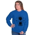 thumbnail image 4 of Hourglass Hands Crystal Ball Celestial Women Crewneck Sweatshirt Brisco Brands X, 4 of 6