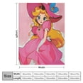 thumbnail image 4 of Orinice Cartoon Princess Blankets Throw Blanket Super Soft Flannel Lightweight Blanket for Boys Girls 50x40 in 40x50in, 4 of 6