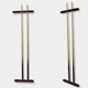 thumbnail image 2 of Wall-mounted 6-cue in wood Cue rack Billiard wall rack in hardwood Cue rack with pool cues Model: Red wood, 2 of 5